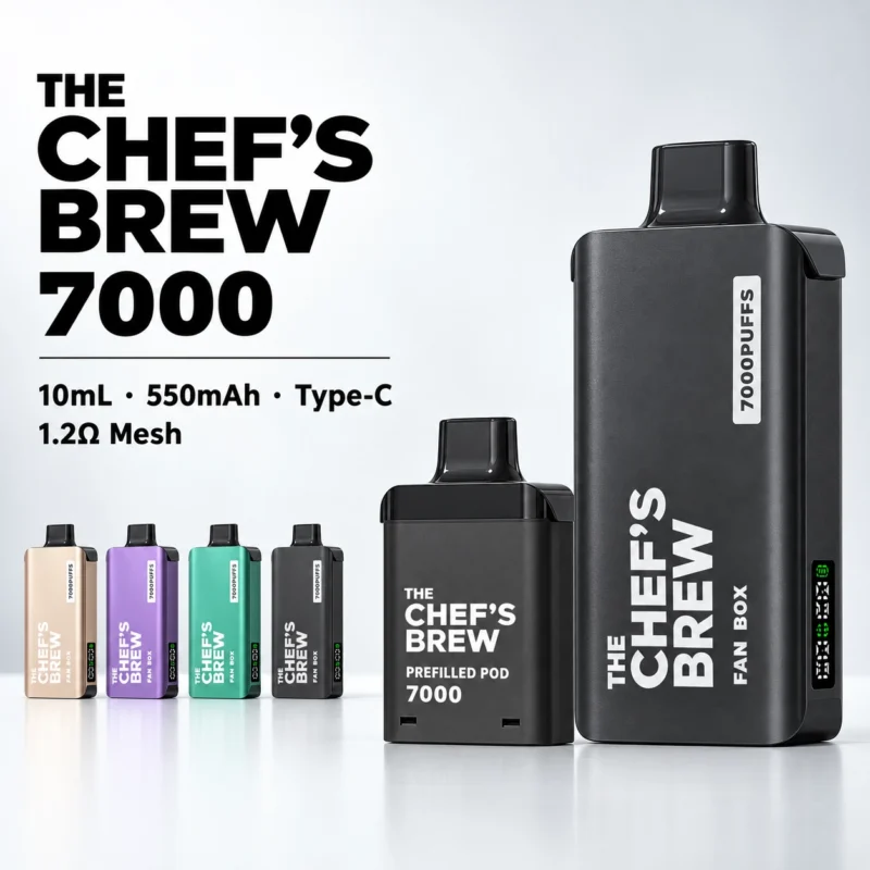 一次性電子煙｜廚師佳釀-7000口拋棄式電子煙